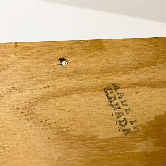 Vintage Wooden Art Bathroom Plaque Joke Sign Made in Canada - Picture 12 of 16